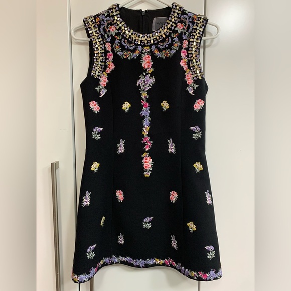 Giambattista Valli x H&M short embroidered floral beaded dress - Picture 1 of 11